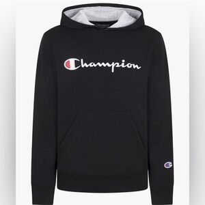 Champion Black Pullover with Logo